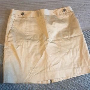 Khaki size 6 mini skirt